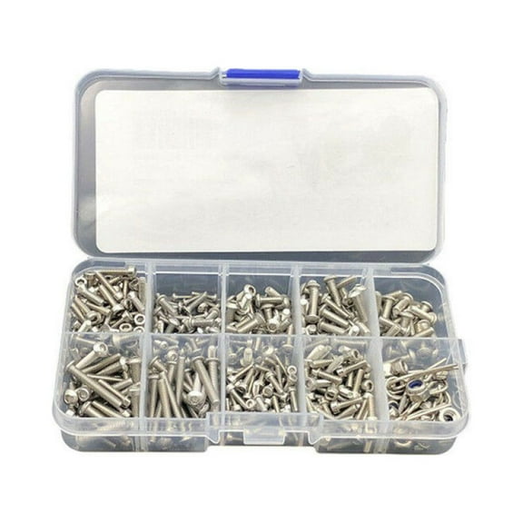 387 PCS/Set Durable Stainless Stelel Screws Set 1/10 RC Car Repair Part for Traxxas 1/10 RC Car