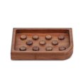 thumbnail image 1 of HomeRoots 475848 Designer Genuine Teak Soap Dish, Brown, 1 of 1