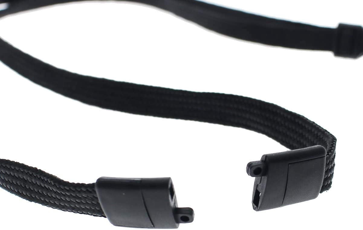 5 Pack -Face Mask Lanyards - Small Size with Safety Breakaway Clasp - Ear Saver Holder with Swivel J Clips - Short 12.5" Length by Specialist ID (Black)