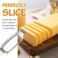 thumbnail image 5 of Stainless Steel Butter Slicer Cutter with 2 Butter Knives – Hand Held Ergonomic Butter Cutter for Stick Butter & Soft Cheese, 3 in 1 Easy Butter Spreader Knife for Cold Butter Slicing & Spreading, 5 of 7