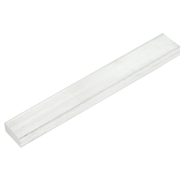Uxcell Barra Plana de Aluminio Cuadrada, Grosor de 3/8" (10mm) x Ancho de 1" (25mm) x Largo de 6" (152mm) Placa de Aluminio 6061