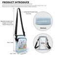 thumbnail image 6 of HELLHERO Blue-Purple Dinosaur with Eggs Small Crossbody Purse Adjustable Shoulder Strap Women for Outdoor Travel 4.33"x1.97"x7.09", 6 of 7