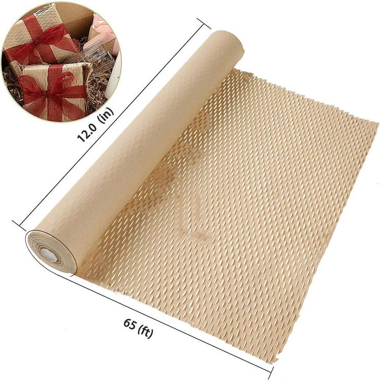 Honeycomb Packing Paper, 12 x 131' Honeycomb Cushioning Wrap Roll  Recyclable Wrapping Paper Eco-friendly Packaging Paper Kraft Paper Bubble  Paper Wrap for Packing, Moving, Shipping (Brown) - Yahoo Shopping
