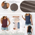 thumbnail image 3 of SUNBS 3 Packs Casual Tank Tops for Women Sleeveless Summer Tops Crewneck Plus Size Shirts, 3 of 8