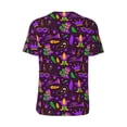 thumbnail image 2 of Daiia Mardi Gra2 Mens Baseball Jersey Button Down Shirts Short Sleeve Sports Uniforms-XX-Large, 2 of 9