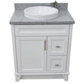 thumbnail image 4 of Bellaterra Home 400700-31-WH-GYR 31 in. Single Rectangle Sink Vanity with Granite Top, White & Gray, 4 of 28