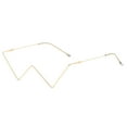 thumbnail image 1 of XZNGL Irregular Shape Retro Glasses Eyewear Vintage Unisex Glasses Frame Accessory, 1 of 9