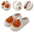 thumbnail image 5 of Winter Non Slip Rubber Soles Spooky Slippers Gifts Pumpkin Slipper, Spooky Slides Slippers, 5 of 19