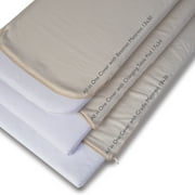 Moonlight Slumber Natural Cotton Changing Pad Mattress with Organic Coverlet