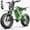 green, variant on Bluvall 1300Wh Dual Hydraulic Brake Ebike for Adults -2500W Peak 52V Electric Bike 35 MPH,Up to 80 Miles,20" Fat Tire Full Suspension Electric Bicycle for Snow Off-Road Mountain E-Bike