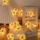 thumbnail image 3 of mfyjkho Cadena de luces LED multicolor con 10 luces intermitentes, 180 cm de largo, ideal para decoración interior de fiestas y Navidad (1 unidad), 3 of 4