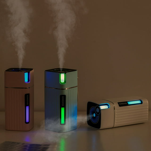 Iumwxz Smart Home Appliances Mini Humidifier Usb Desktop Humidifier Night Humidifier Auto Shut-Off 300ml Cool Mist Mode Super Quiet Suitable for Office Desktop Car White Abs/Pp