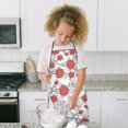 thumbnail image 4 of Pioneer Flower Floral Print Pattern Kids Aprons for Girls and Boys,Adjustable Neck Strap Toddler Aprons for Kids Cooking Baking, 4 of 7