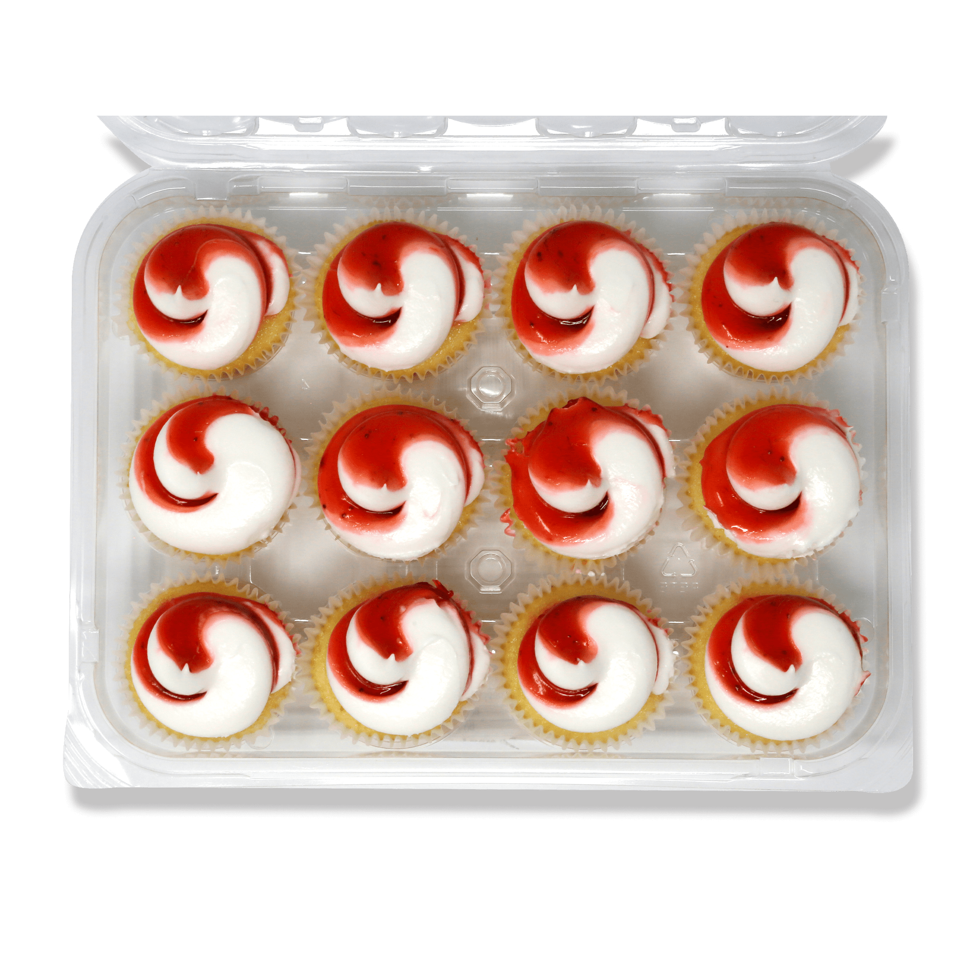 Freshness Guaranteed Strawberry Shortcake Mini Cupcakes with Strawberry and Vanilla Icing, 10 oz, 12 Count