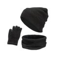 thumbnail image 1 of Gorro cálido Beanie Zulema Conjunto de Bufanda y guantes gris negro, 1 of 5