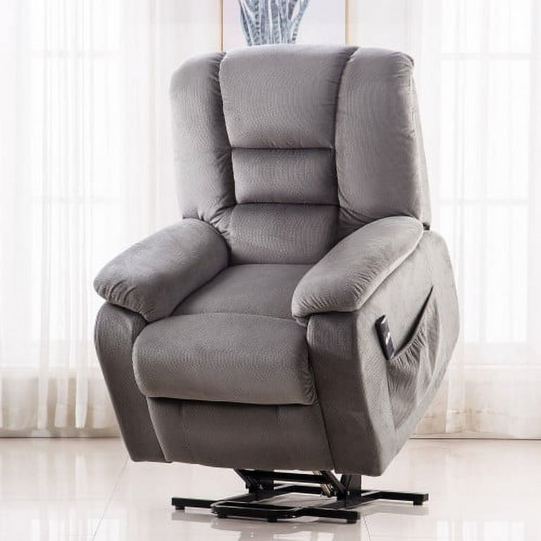 Harper Bright Design High Quality Foam Electric Power Lift Recliner Lifting Chair for the Elderly Gray