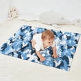 thumbnail image 2 of Blue Navy Camo Classic Shapes Pattern Blanket,Comfortable Soft Flannel Throw Blanket,All Season,Warm Lightweight Blankets for Sofa Bed Couch Living Room Chair,30"x40", 2 of 4
