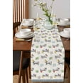 thumbnail image 4 of Boanket Beige Birds Table Runner - 120 Inch Long, Kitchen Dining Table Runner Dresser Scarves, Farmhouse Summer Botanical Watercolor Vintage Farmhouse Decor for Coffee Tables Wedding Party Banquet, 4 of 8