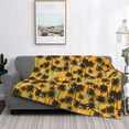 thumbnail image 2 of Honeii Hawaii Palms print throw blanket, crafted from cozy cotton flannel, offers versatile home decor as a bedding suitable for all seasons.-50"x40", 2 of 6