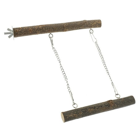 MERRYHAPY Hanging Bird Perch Swing for Parakeets and Parrots, Cage Accessory, 20x2x2 cm