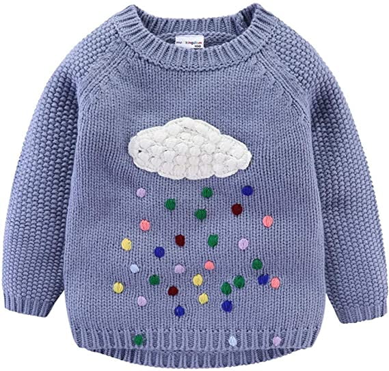 LittleSpring Little Boys Girls Pullover Sweaters Knitted Long Sleeve Warm Tops 
