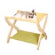 thumbnail image 2 of Cama elevada para gatos, hamaca de madera extraíble y transpirable de doble capa para gatos y cachorros, 2 of 12