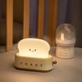 thumbnail image 3 of Bzdzmqm under $5 Table Lamp, Bread Night Light USB Charging Lamp, LED Dimmable Table Lamp, Bedside Nightlight with Timer, Creative Desk Lamp, Sleep Aid Night Light, 3 of 6