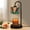 Pattern 3, variant on Candle Warmer Lamp with Timer Dimmer Dark Brown Natural Wood Grain Texture Deep Lines Rustic Candle Lamp Warmer for Jar Candle with 4 Bulbs Birthday Gifts for Women House Warming Gifts