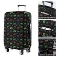 thumbnail image 5 of Neon Controllers Games Icons Black Pattern Luggage Cover Fashion Suitcase Cover Baggage Covers Fit 25-28 Inch Luggage (Go Travel), 5 of 5