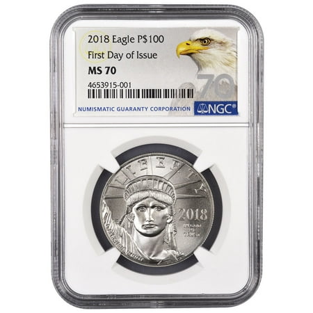 Platinum Ngc Coin Set - 2018 American Platinum Eagle NGC MS-70 First Day of Issue 1 oz Coin