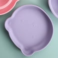 thumbnail image 1 of Silicone Baby Toddler Plates  Bear Shape  Edge Design Plates for Kids Elementary Schooler, 1 of 3