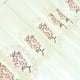 thumbnail image 5 of Cortina de gasa transmisora ​​de luz para ventana, sala de estar, dormitorio, bordado floral, cortina, tipo de orificio Methold HA6723-04B, 5 of 6
