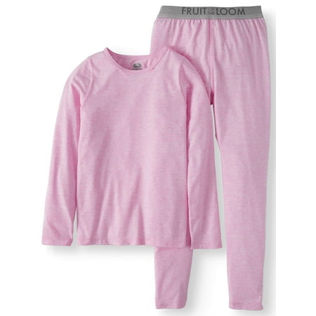 Fruit of the Loom Girls Core Performance Thermal Underwear Set