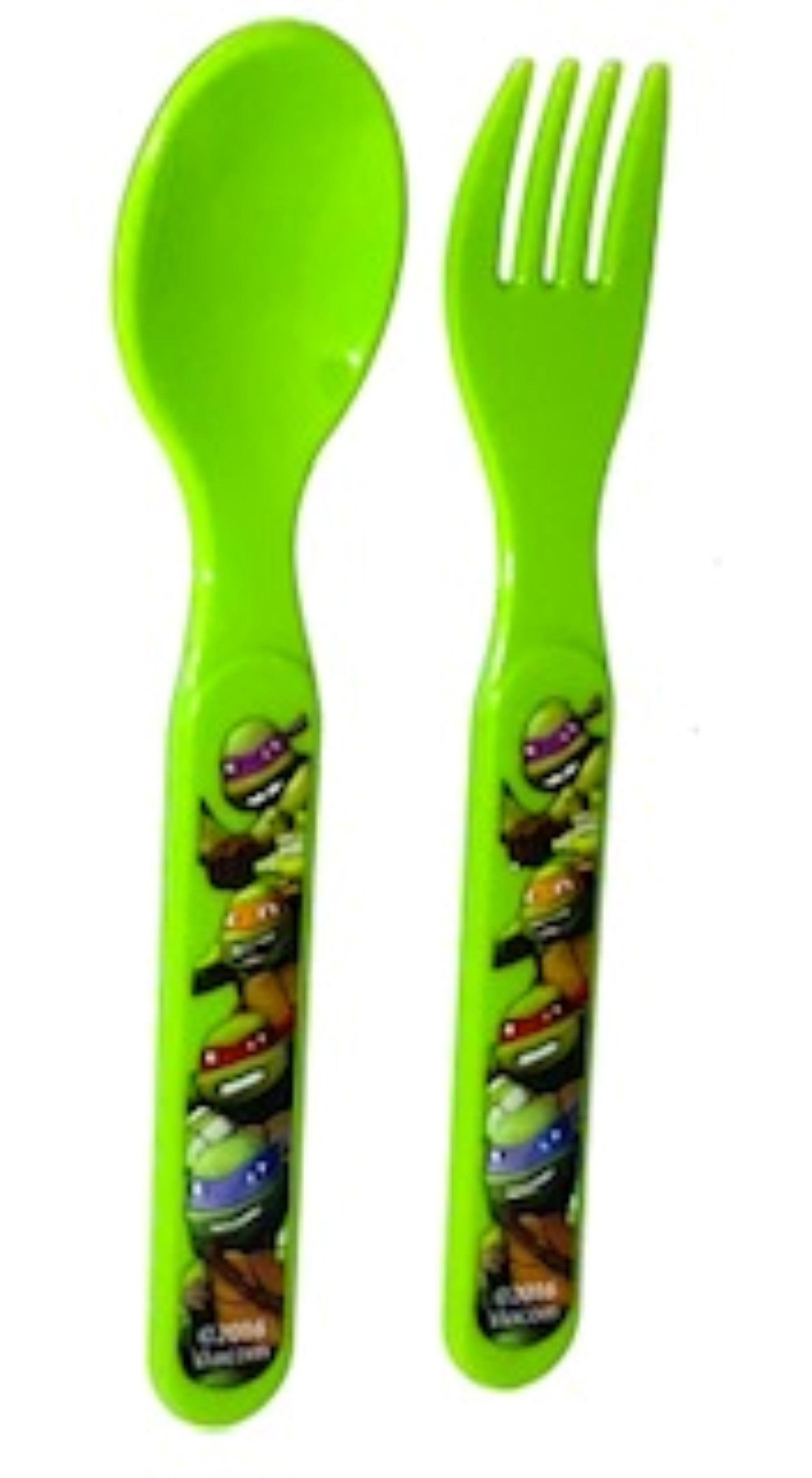 NEW Zak Teenage Mutant Ninja Turtles Flatware Set Plastic Utensils Fork Spoon 