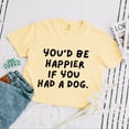 thumbnail image 4 of You'd Be Happier If You Had A Dog - Women's Boxy Crop Top Graphic T-Shirt, 4 of 20