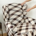 thumbnail image 4 of Sumhomie Stretch Printed 2-Piece Wing Armchair Slipcover,Beige, 4 of 4