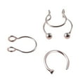 thumbnail image 7 of Milue 3pcs Clip On Nose Hoop Rings Fake Septum Nose Cuff Non Piercing Body Jewelry, 7 of 7