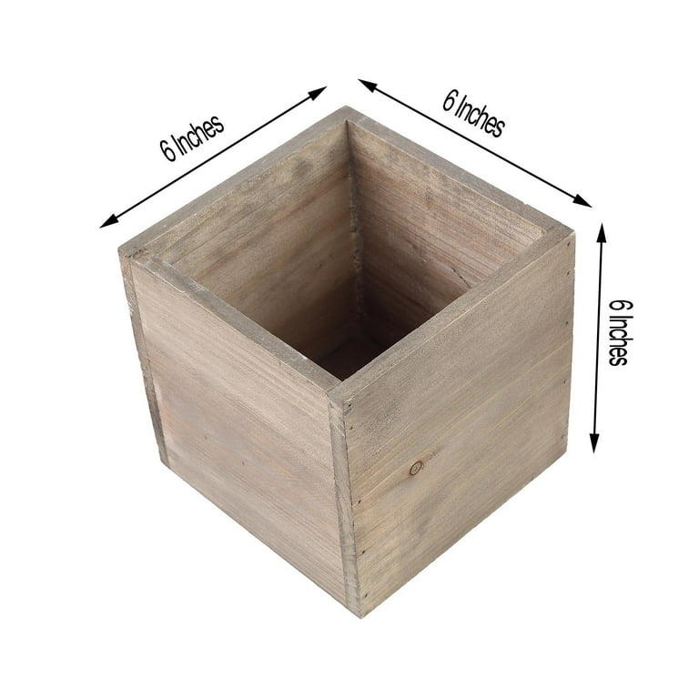 6x6 best sale wood box