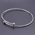 thumbnail image 2 of Stainless Steel Classic Simple Plain Open Cuff Stackable Bangle Bracelet, 2 of 6