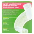 "Curad Brand Flexible Stretch Rolled Gauze for Wound Care, 3"" X 4.1