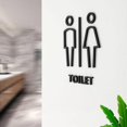 thumbnail image 5 of ZHAOCHENG Letreros de baño personalizados de 19 x 14 cm, letreros de baño - normales - porcelana, 5 of 5