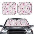 thumbnail image 2 of Windshield Sun Shade, Lilies Flowers Purple Red Foldable Car Sun Shade Windshield For Front, 2 Pieces, 2 of 4