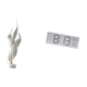 thumbnail image 5 of Escultura de pluma, estatua moderna, colección de resina, artesanías artísticas, adorno de escritorio, figura decorativa, reloj de pared digital, mult, 5 of 8