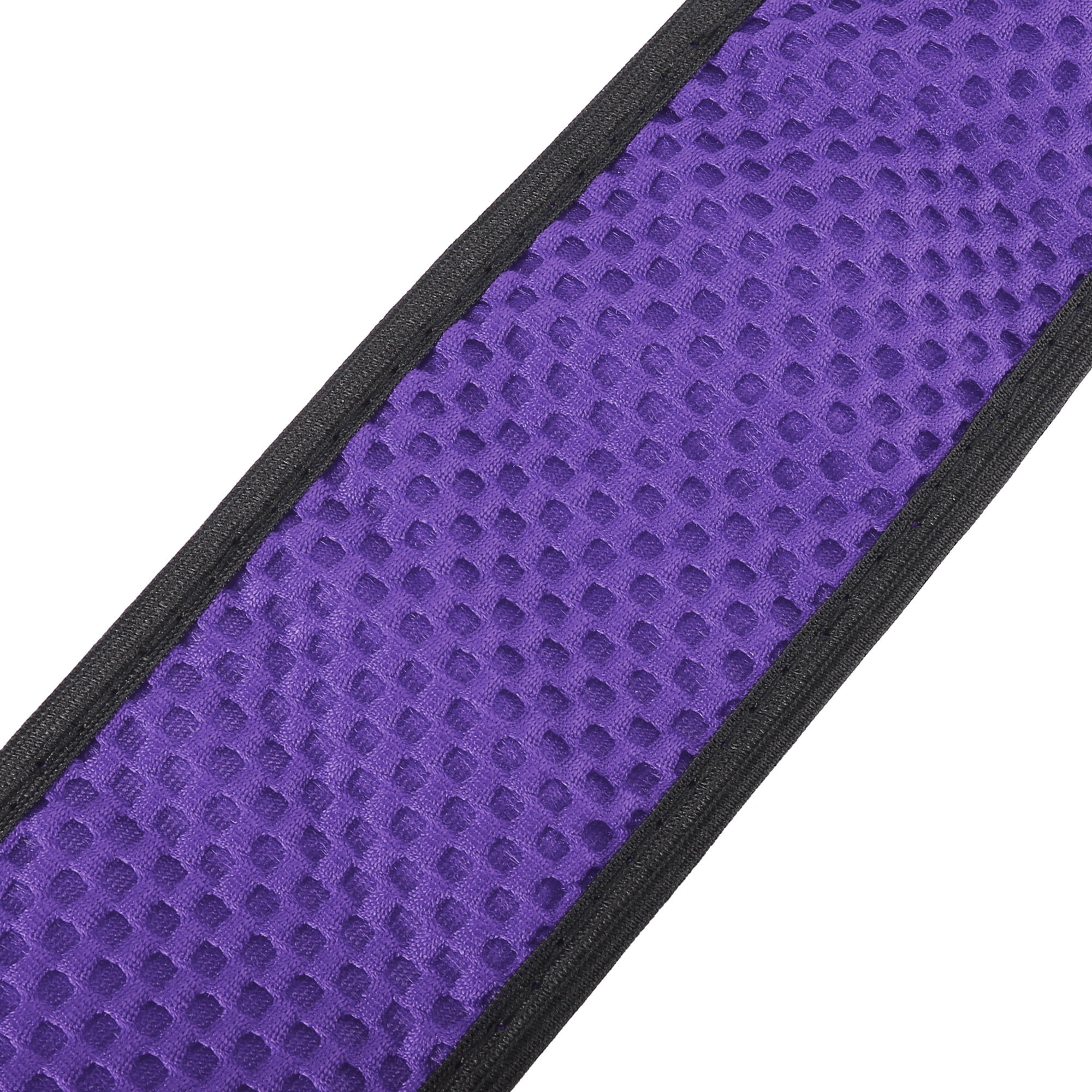 Unique Bargains Anti Slip Steering Wheel Cover Elastic Mesh Cloth 15" Purple