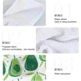 thumbnail image 5 of SKYSONIC 12"x17" Hanging Kitchen Hand Towels Dishcloths Sets with Loop, Cute Fruit Avocado Absorbent Hand Towels 2 Piece Sets Organic Avocado Leaves, 5 of 6