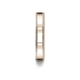 thumbnail image 3 of Benchmark� 14k Rose Gold 4mm Flat Comfort-fit Wedding Band / Ring With Milgrain, 3 of 7