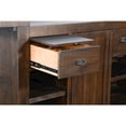 thumbnail image 4 of Sunny Designs Homestead 80" Transitional Wood Gorgeous Bar Unit in Tobacco Leaf, 4 of 8