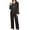 Black-02, variant on Nugftut Pajamas for Women 2 Piece Silk Satin Long Sleeve Top Cozy Loungewear
