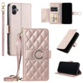 thumbnail image 1 of Funda tipo billetera GANGXUN para Samsung Galaxy A06 – Tapa abatible con correa para mujer, 1 of 5