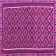 thumbnail image 1 of Ahgly Company Indoor Square Oriental Purple Traditional Area Rugs, 8' Square, 1 of 4